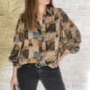 Chemise Nina à motifs taupe – Image 5