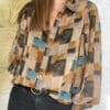 Chemise Nina à motifs taupe – Image 3
