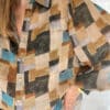 Chemise Nina à motifs taupe – Image 2