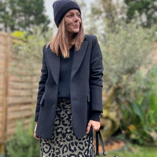 blazer oversize noir Moryane en laine