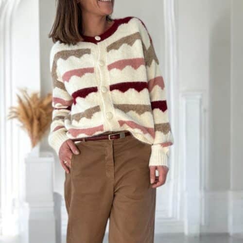 gilet coloré bordeaux Elliot
