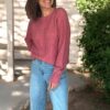 Pull Suzette ajouré bramboise – Image 3