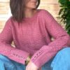 Pull Suzette ajouré bramboise