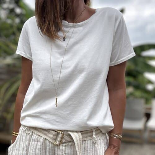 T-shirt écru Bruno