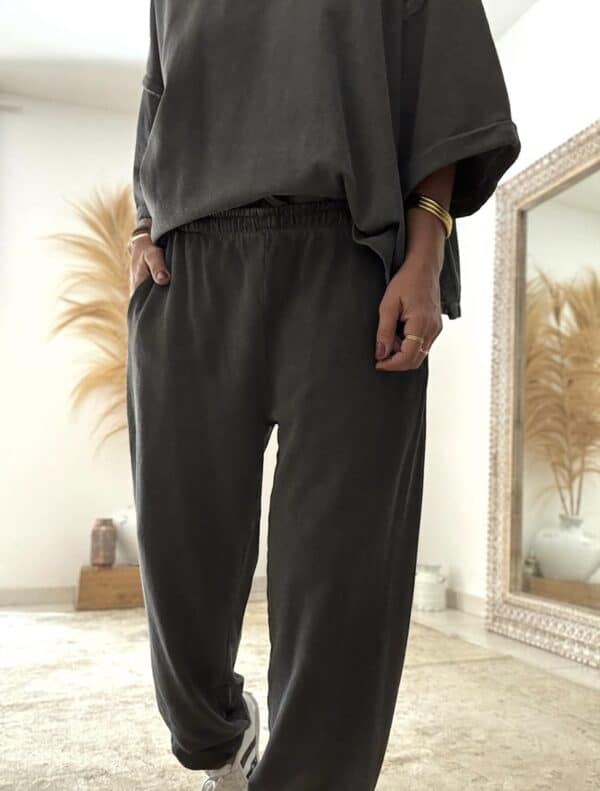 Pantalon noir délavé vintage – Image 4