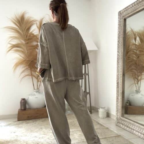 Pantalon beige délavé vintage