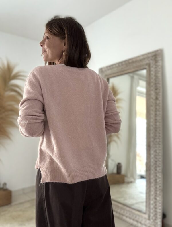 Pull rose antique en baby alpaga – Image 6