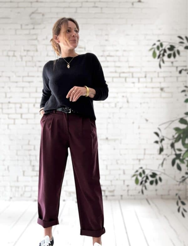 Pull noir en baby alpaga – Image 3