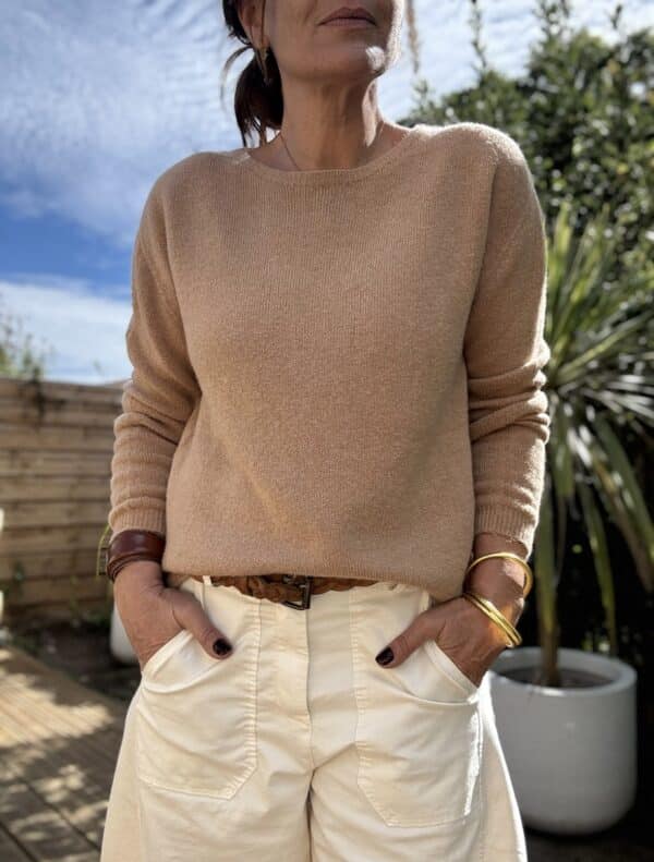 Pull camel en baby alpaga