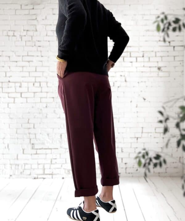 Pantalon à pinces  pourpre Ninou – Image 5