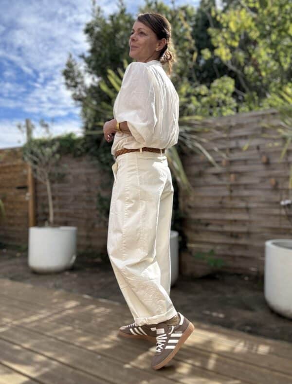 Pantalon barrel écru – Image 6