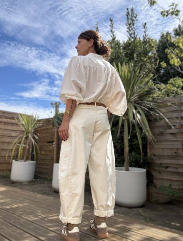 Pantalon barrel écru – Image 4