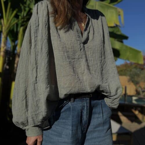 Blouse oversize kaki