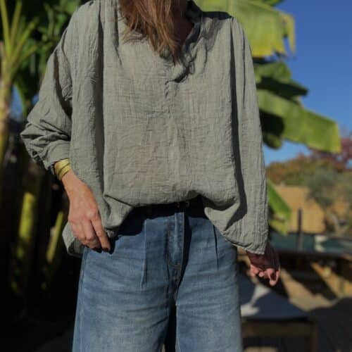 Blouse oversize kaki