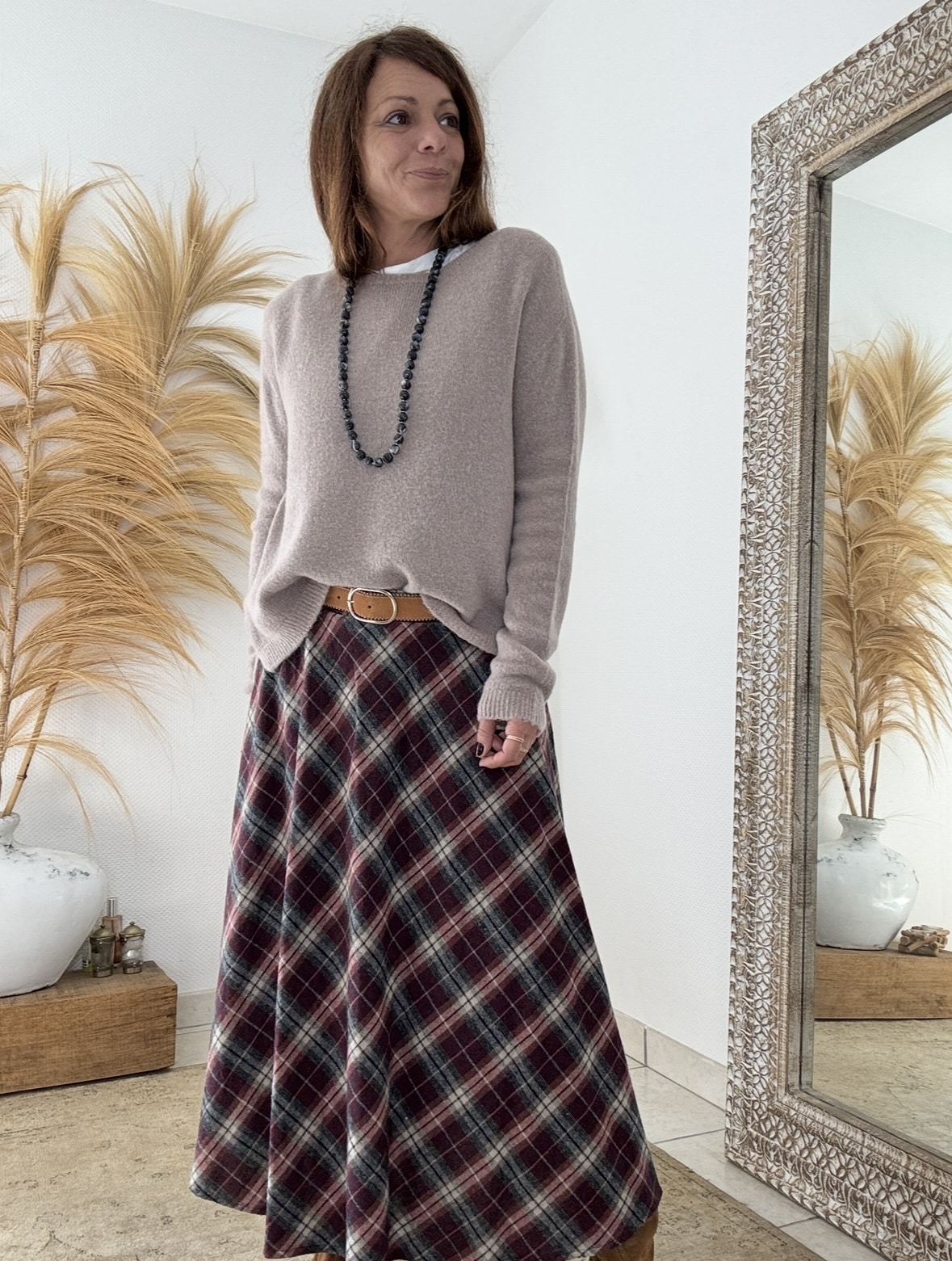 Pull taupe en baby alpaga Milva – Image 6