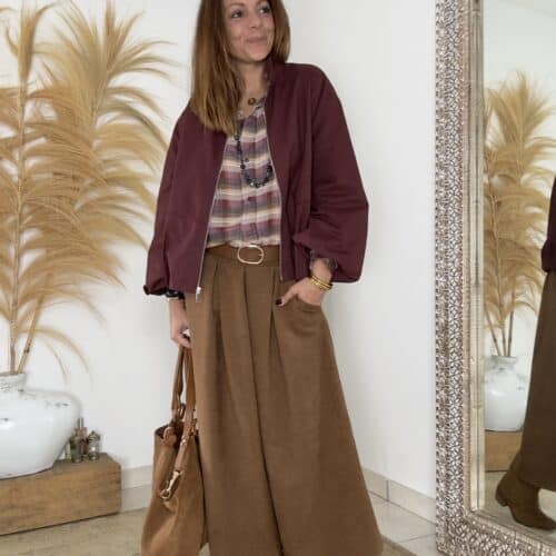 veste bordeaux Lenaïc