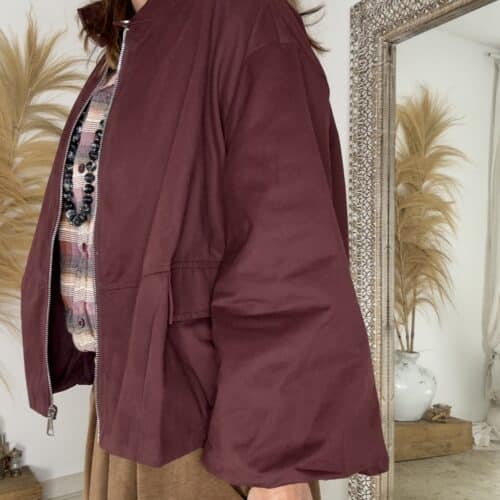 veste bordeaux Lenaïc
