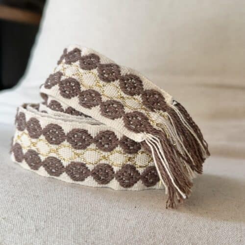 Ceinture Polig en coton motifs brodés