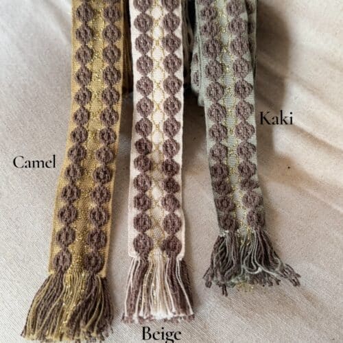 Ceinture Polig en coton motifs brodés