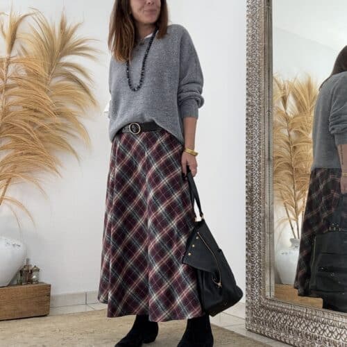 Pull en baby alpaga Babeth gris