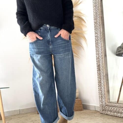 jean boyfriend Jérémiel bleu