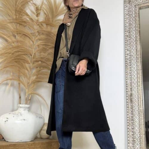 Manteau long Noah oversize noir
