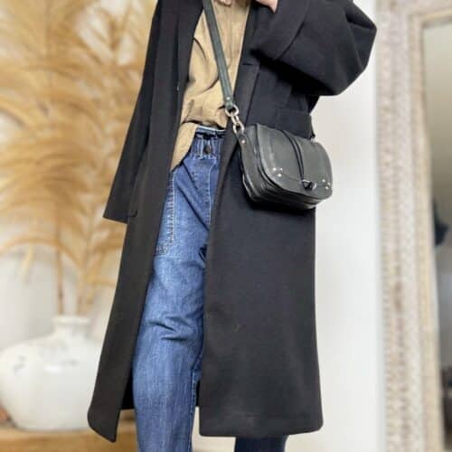 Manteau long Noah oversize noir