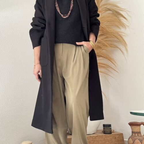 Manteau long Noah oversize noir