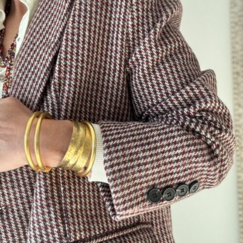 Blazer oversize Kali en pied de poule