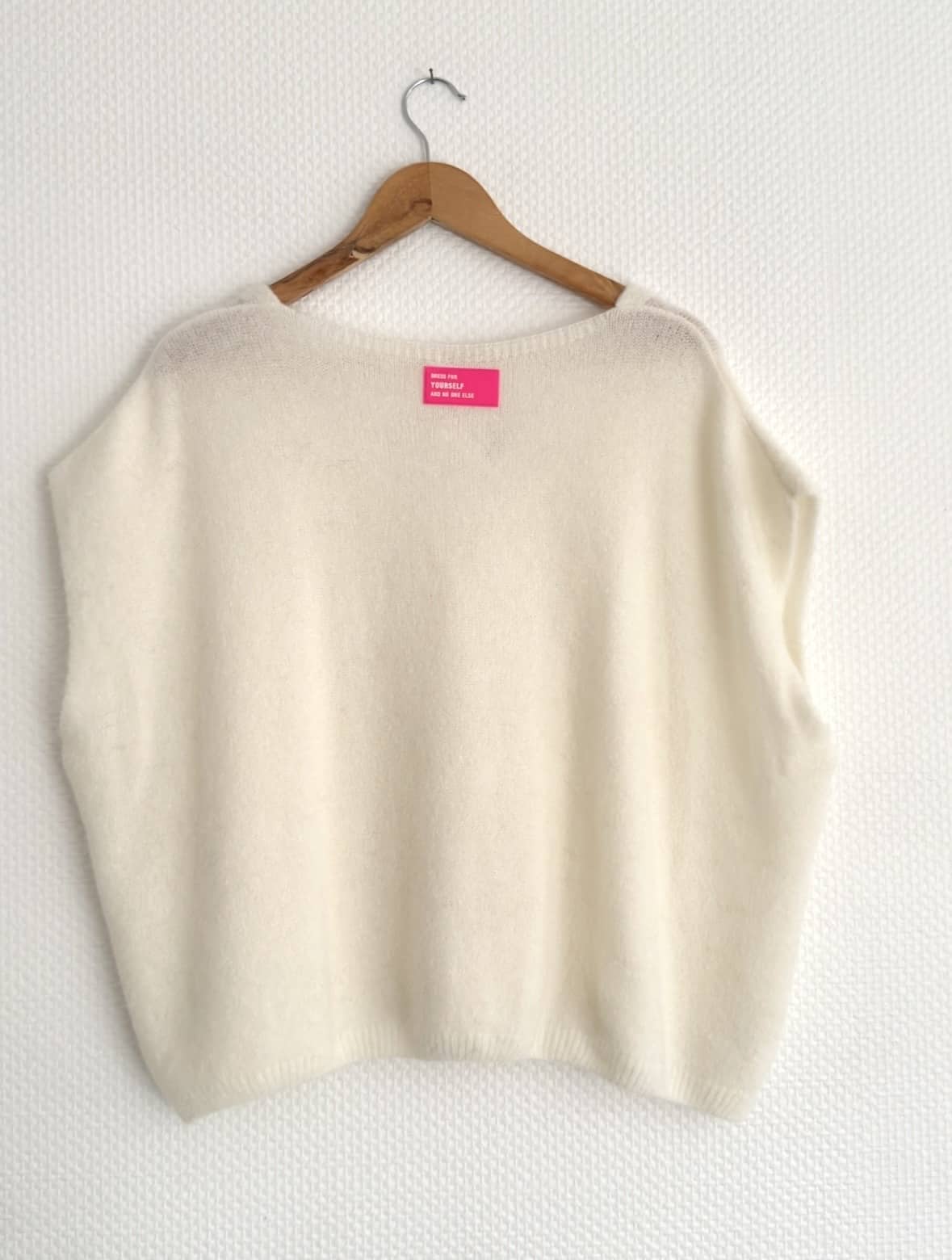 Gilet écru en baby alpaga Forséti – Image 8