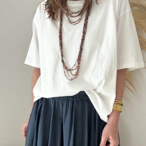 T-shit blanc Greg en coton épais