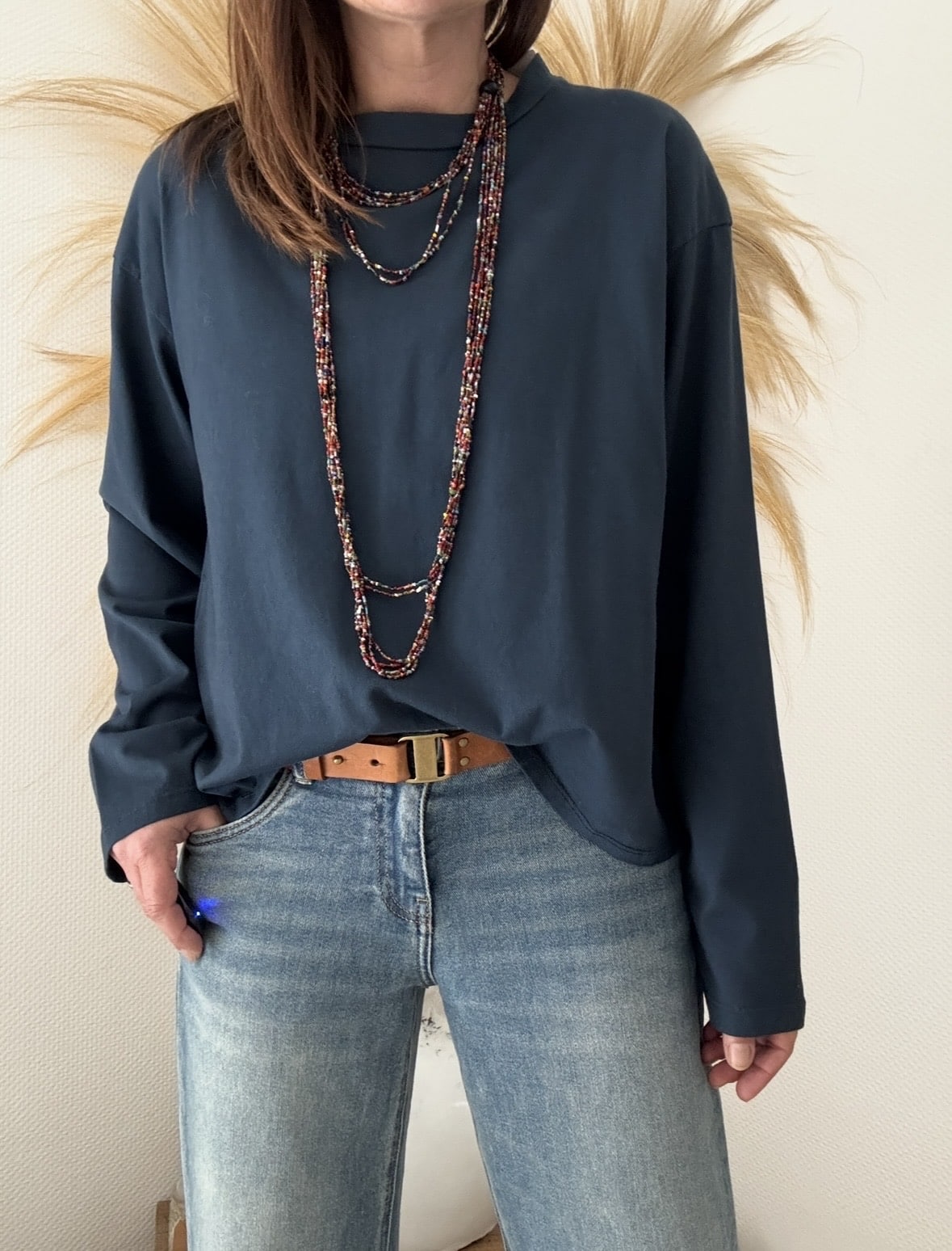 T-shit Armand en coton marine – Image 5