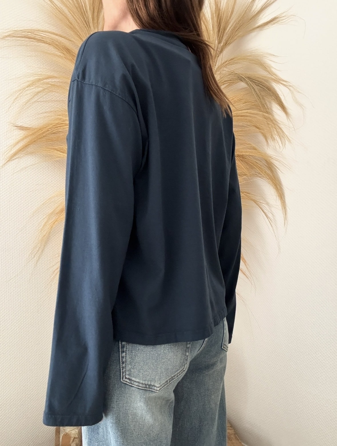 T-shit Armand en coton marine – Image 4