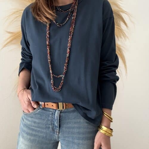 T-shit Armand en coton marine