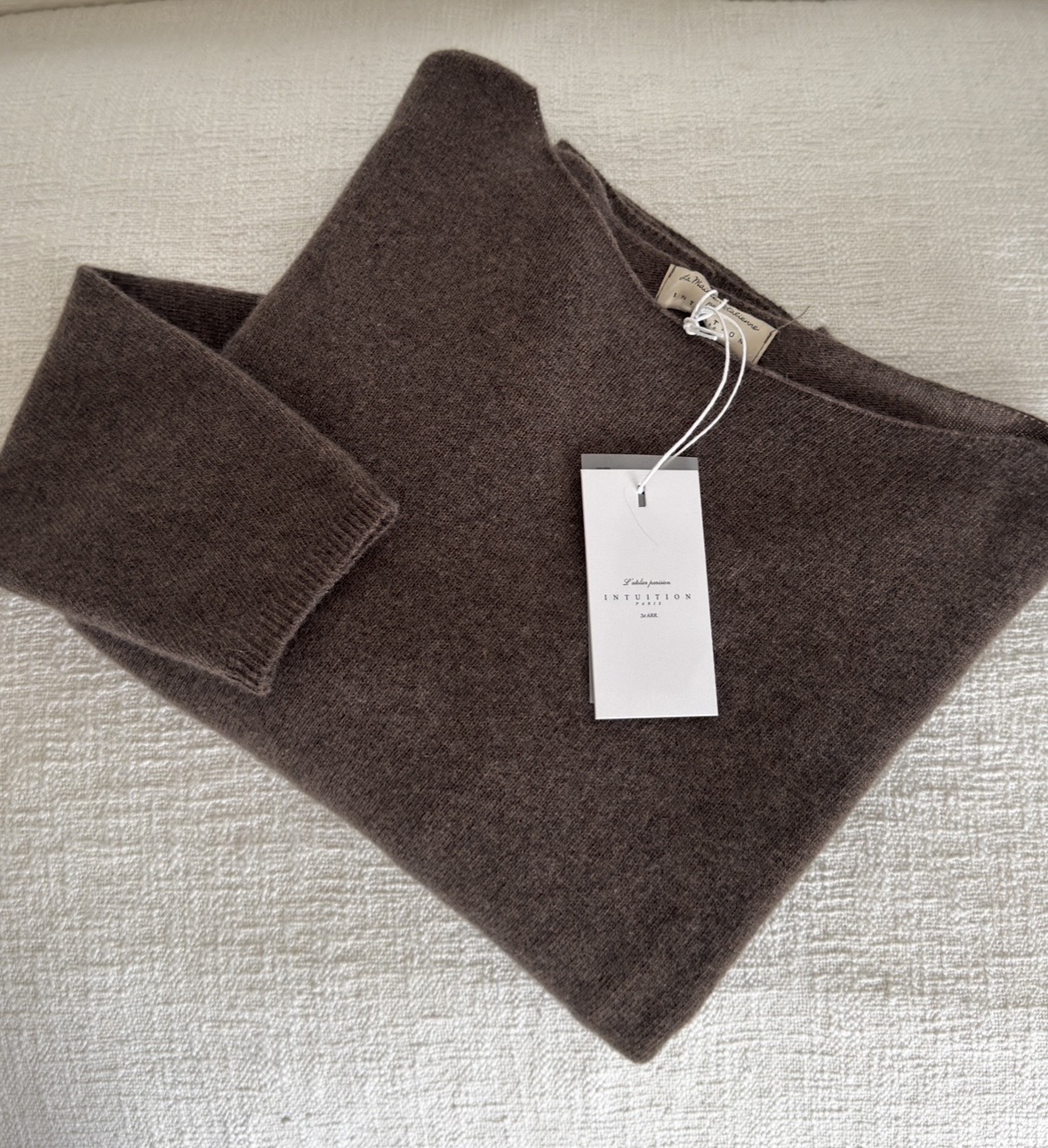 Pull fin Mady en laine vierge mérinos choco – Image 8