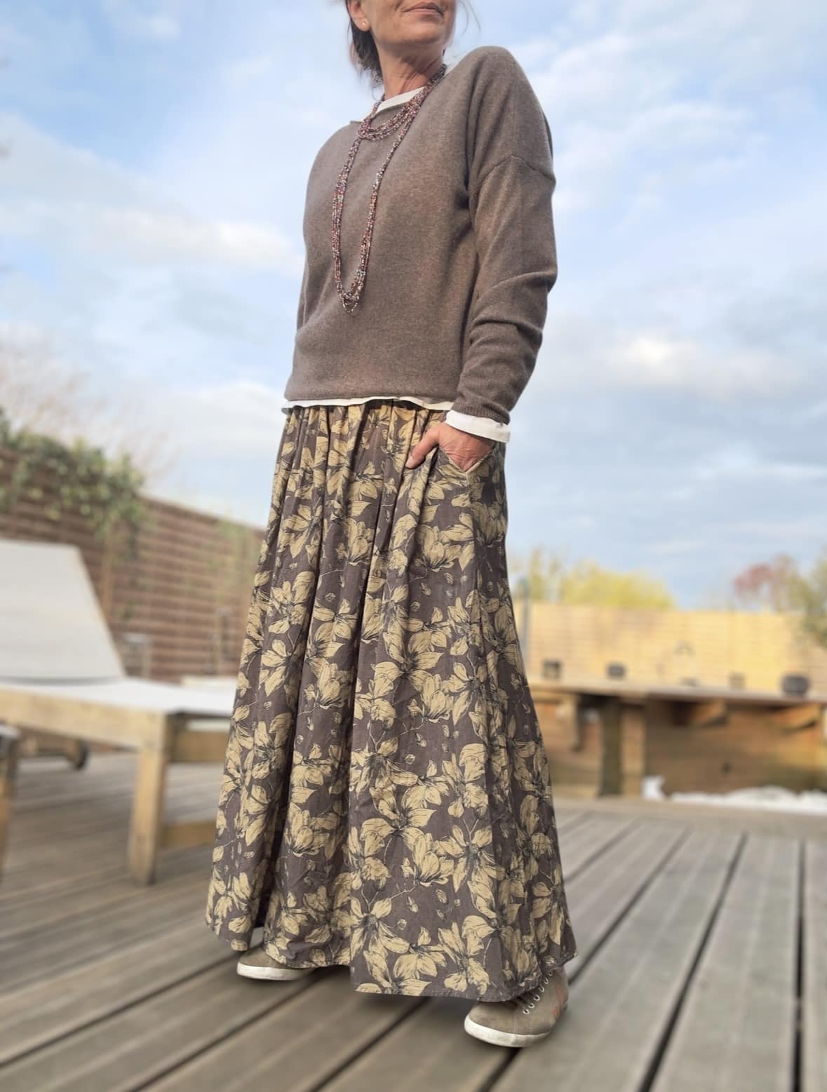 Pull fin Mady en laine vierge mérinos choco – Image 3