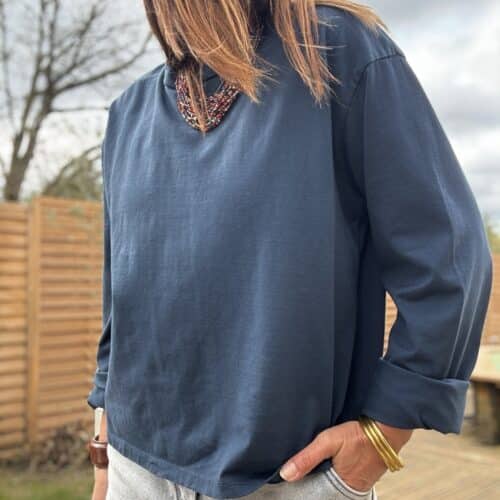 T-shit Armand en coton marine