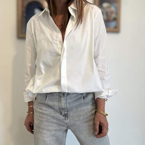 Chemise Lison en coton blanc