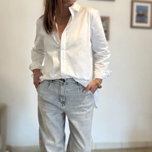 Chemise Lison en coton blanc