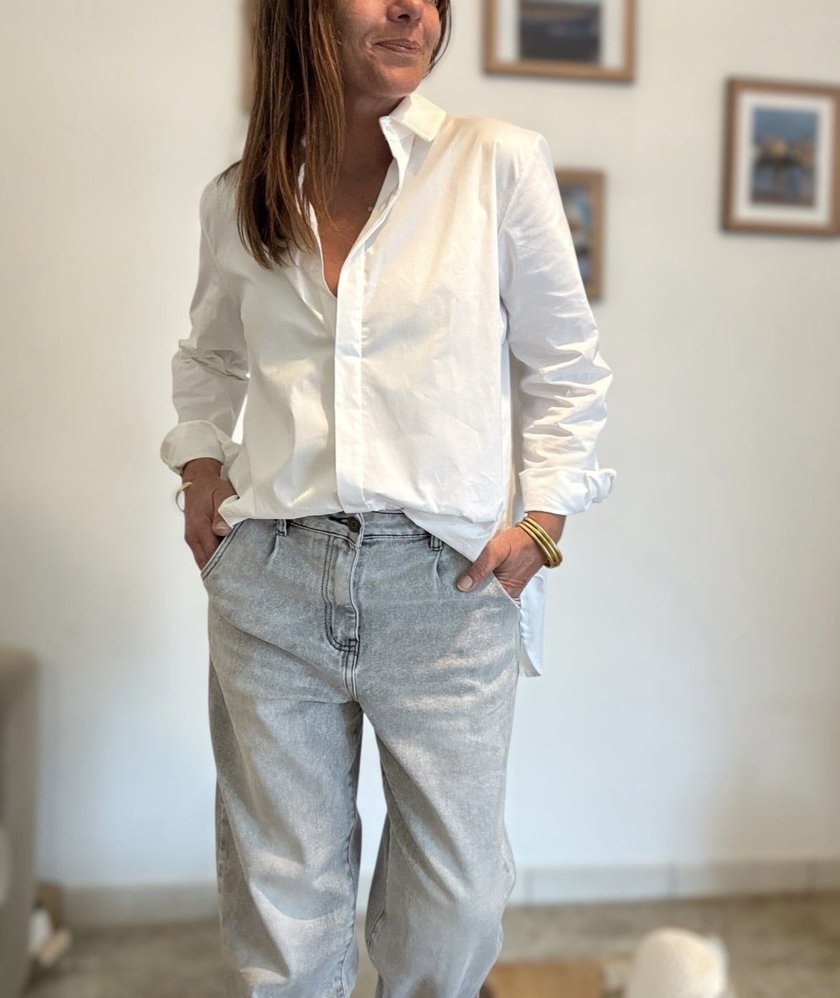 Chemise Lison en coton blanc – Image 2
