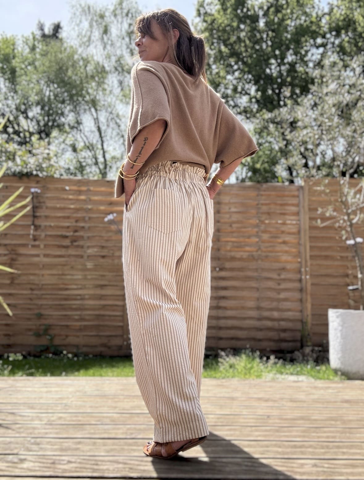 Pantalon rayé Eulalie – Image 3
