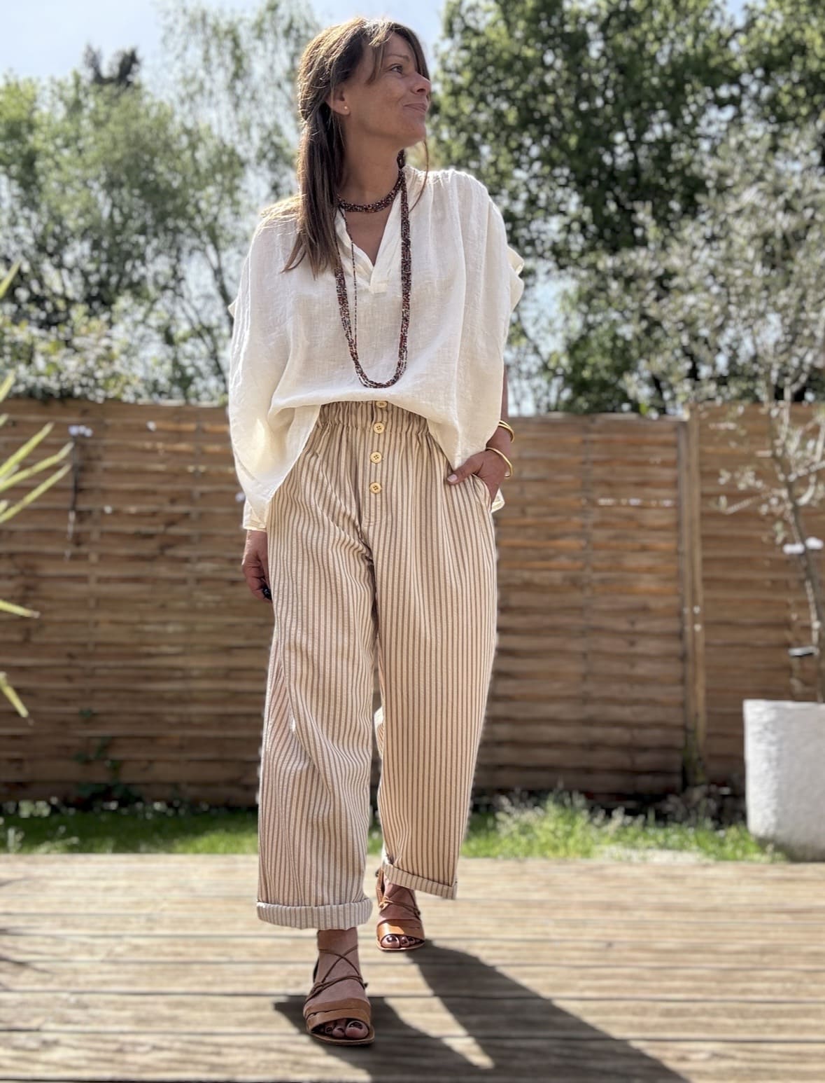 Pantalon rayé Eulalie – Image 4