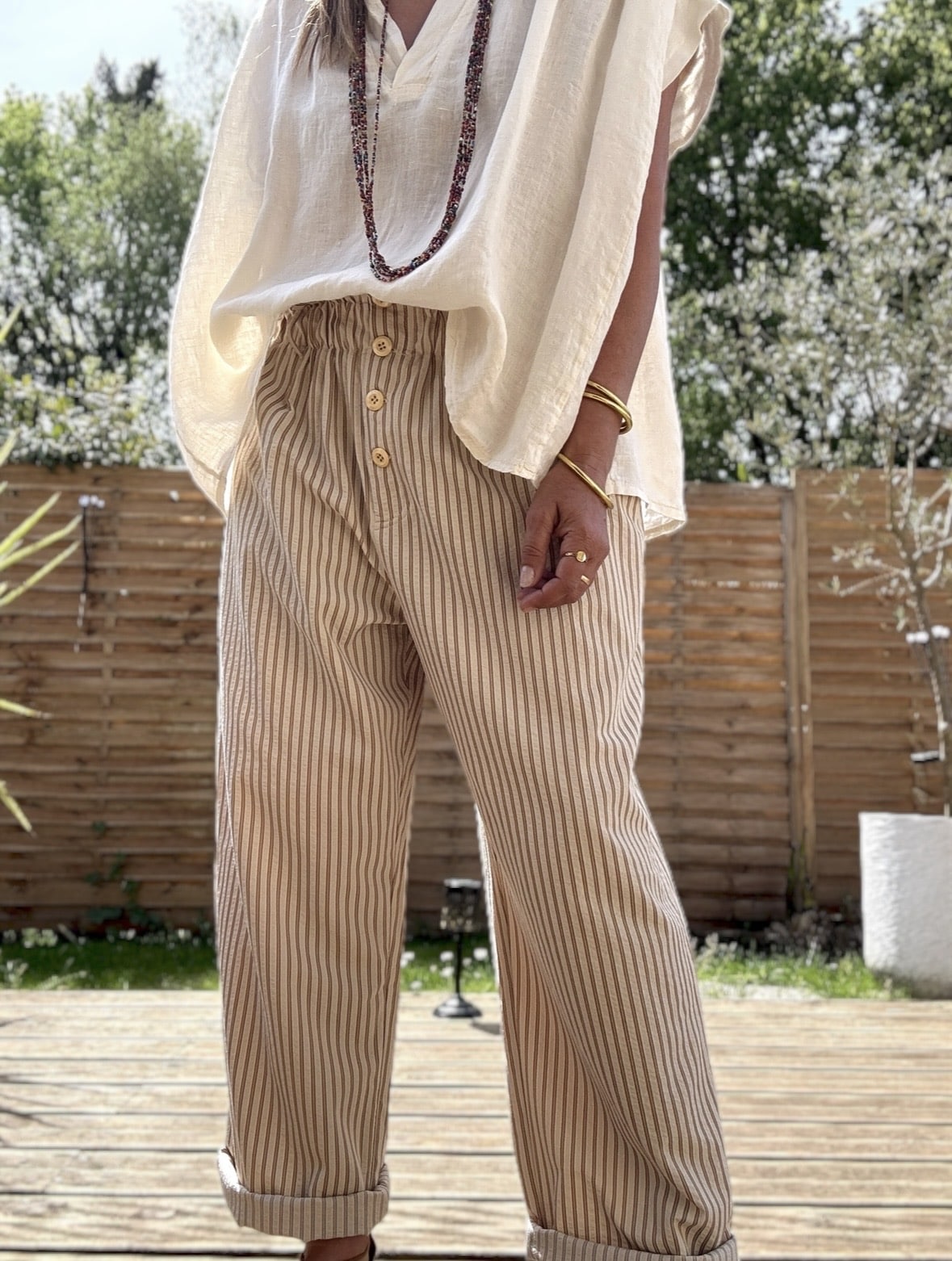 Pantalon rayé Eulalie – Image 5