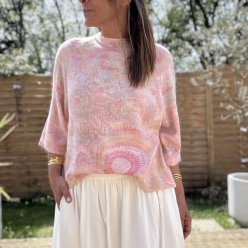 Pull Bohème en alpaga