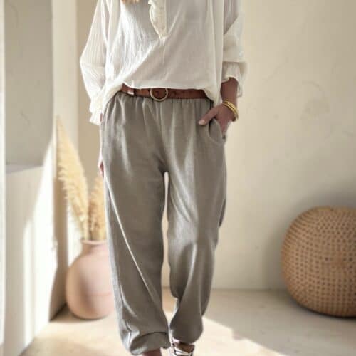 Pantalon beige délavé vintage