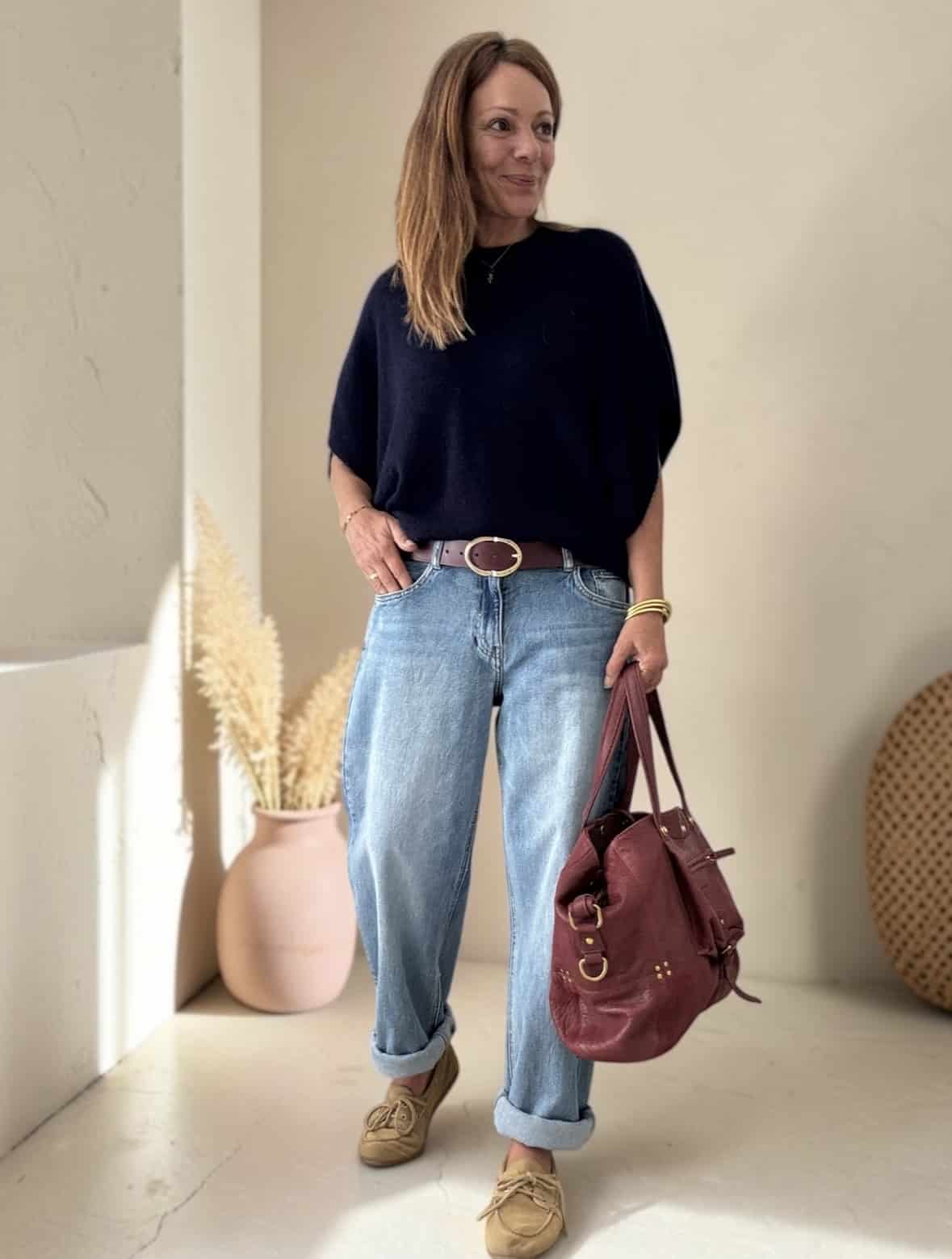 Jean Ygor bleu coupe boyfriend – Image 6