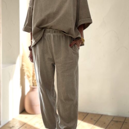 Pantalon beige délavé vintage