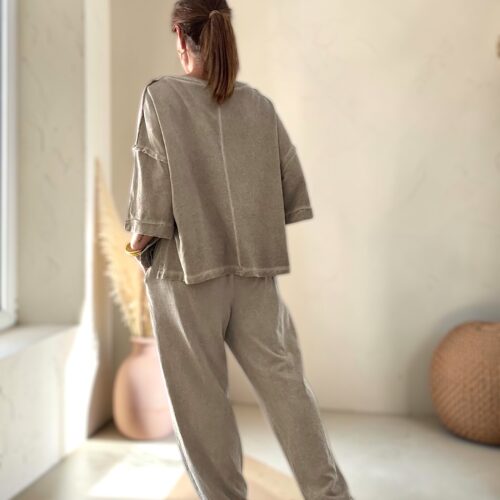 Pantalon beige délavé vintage