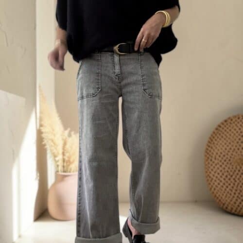Jean Nathan gris coupe droite large
