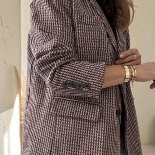 Veste oversize Kali en laine et coton